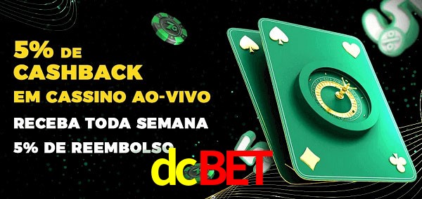 Promoções do cassino ao Vivo dcbet